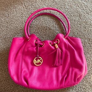 Michael Kors Pink Leather Ring Tote